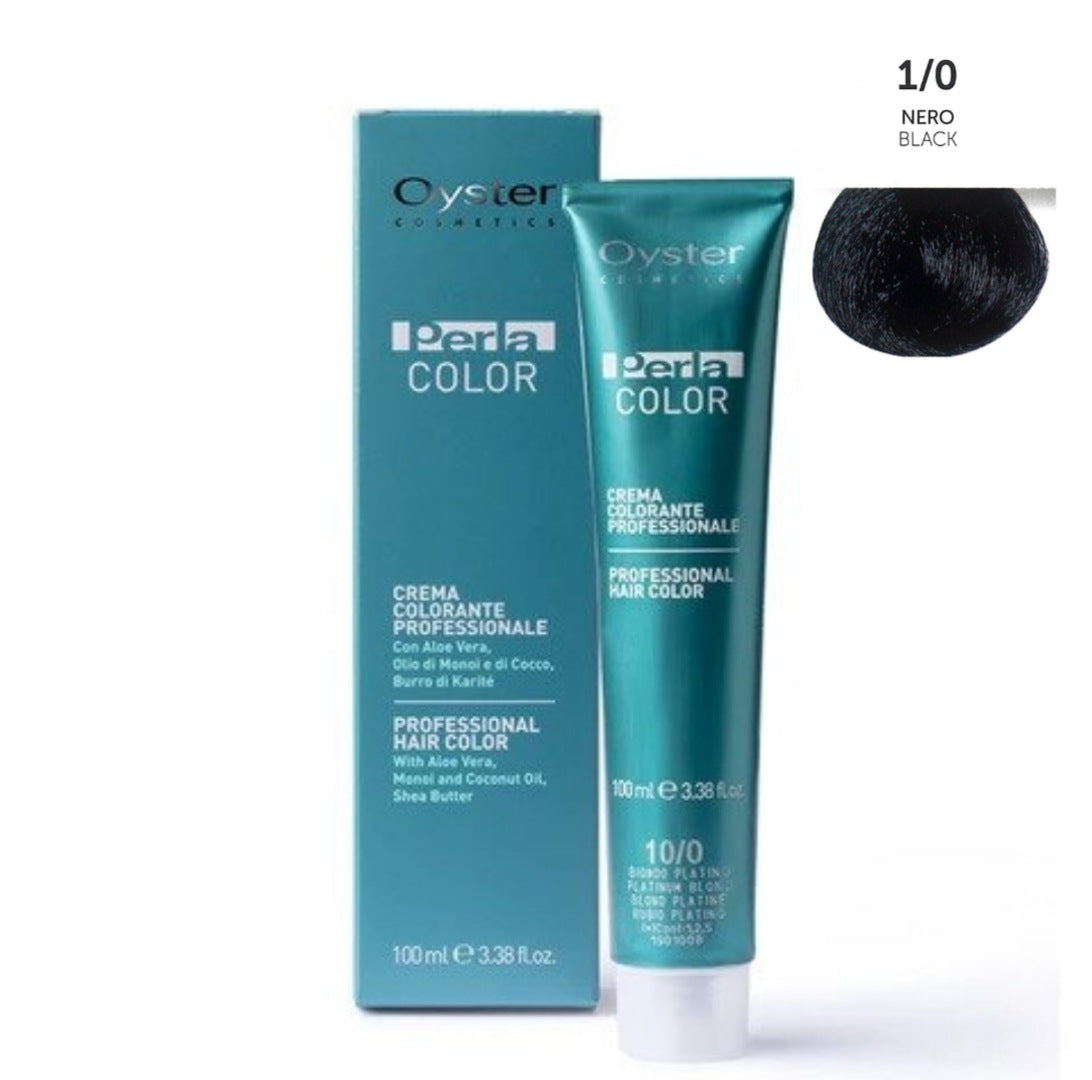 Perlacolor Color 1/0 Black | Permanent Hair Color | Perlacolor – Salon Pro