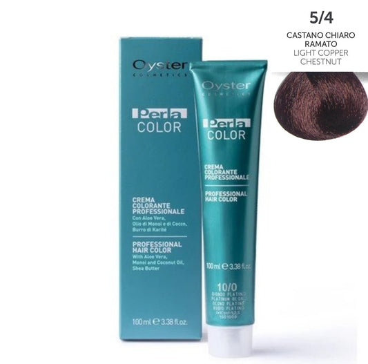 5/4 Light copper chestnut | Permanent Hair Color | Perlacolor