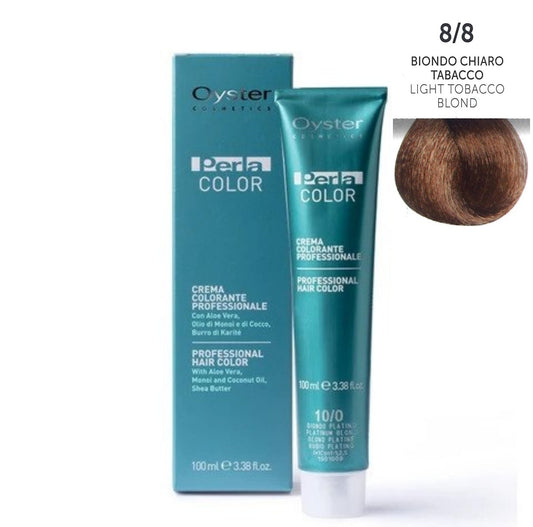 8/8 Light Tobacco Blonde | Permanent Hair Color | Perlacolor